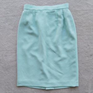 Pretty Up Japanese brand elegant mint faux pleated pastel pencil skirt🌱